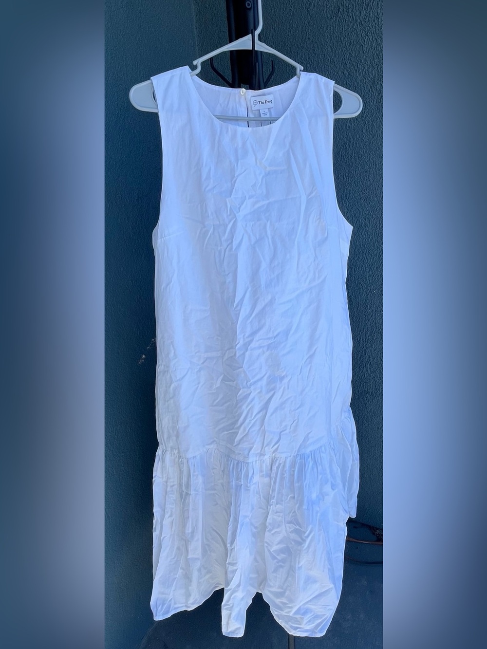 NWT White 100% Cotton Dress-Sz L